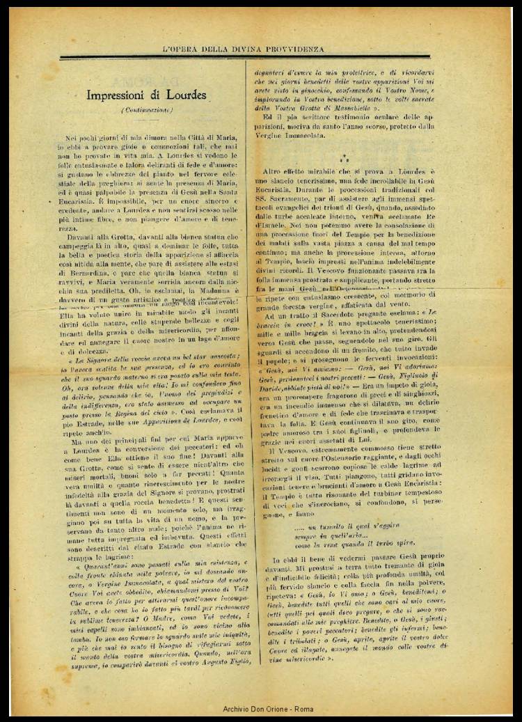 L'opera della Divina Provvidenza, 8, 05, 15-08-1909, pagina 3