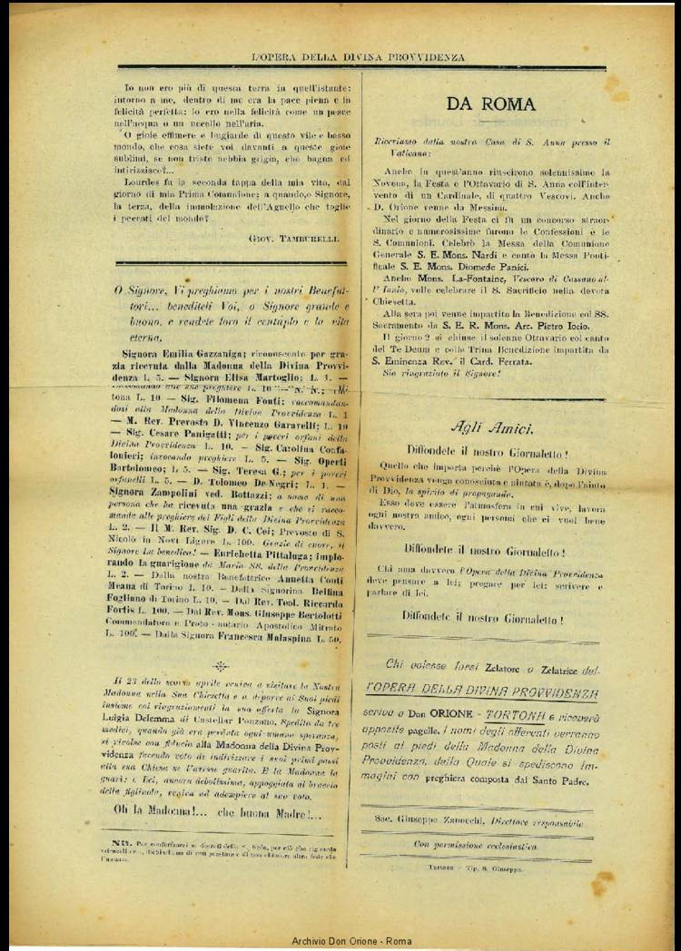L'opera della Divina Provvidenza, 8, 05, 15-08-1909, pagina 4