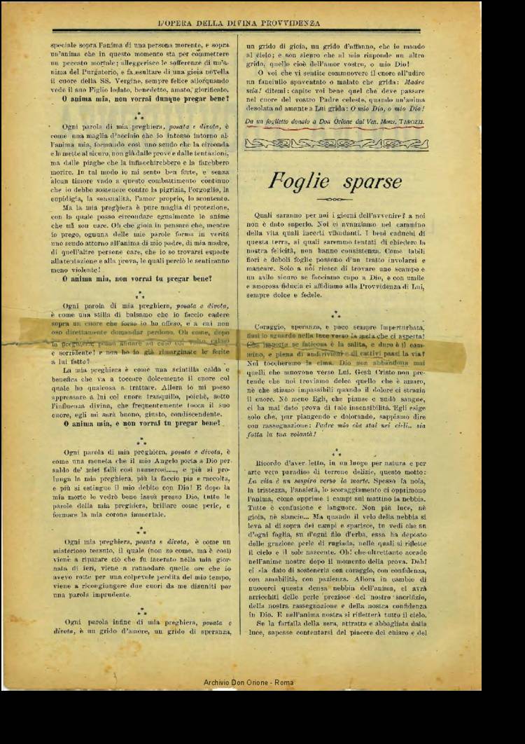 L'opera della Divina Provvidenza, 9, 02, 01-02-1910, pagina 2