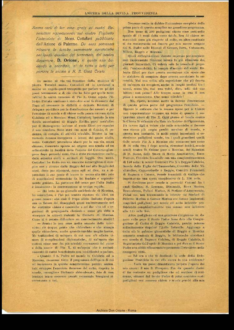 L'opera della Divina Provvidenza, 10, 01, 01-01-1911, pagina 2