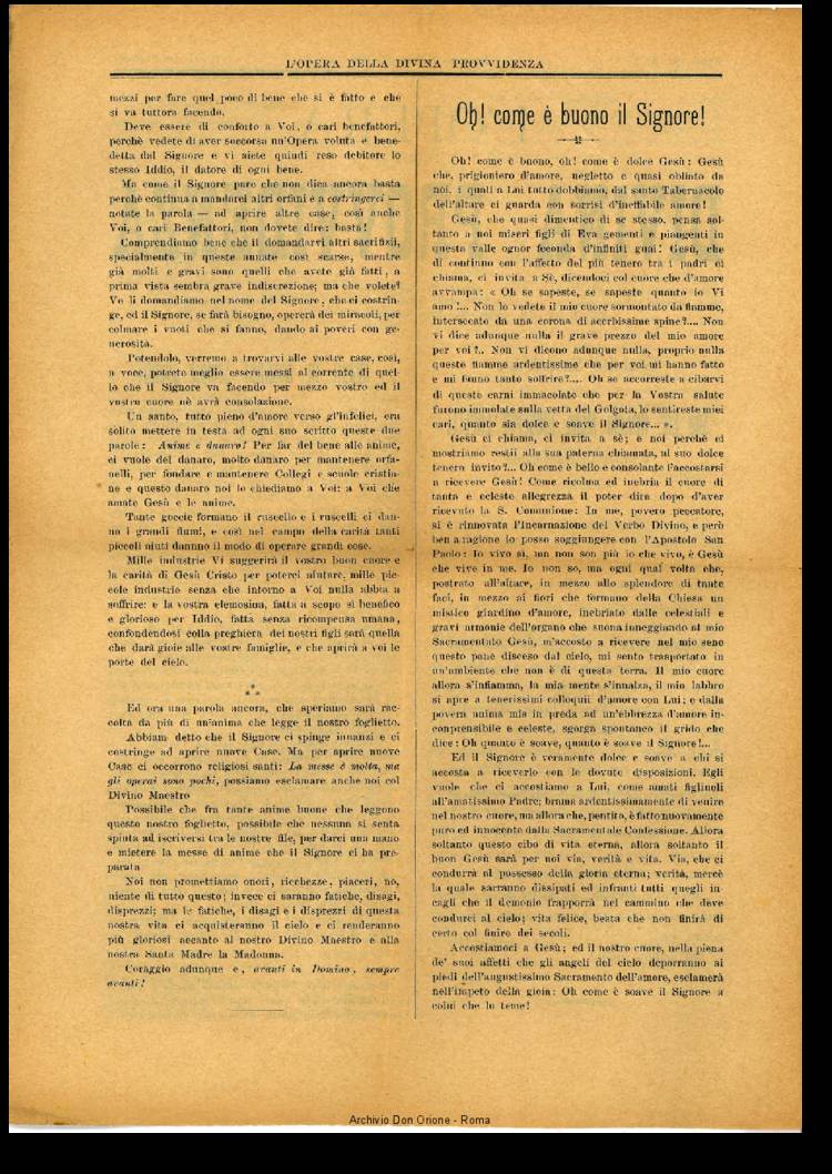 L'opera della Divina Provvidenza, 10, 02, 01-02-1911, pagina 2