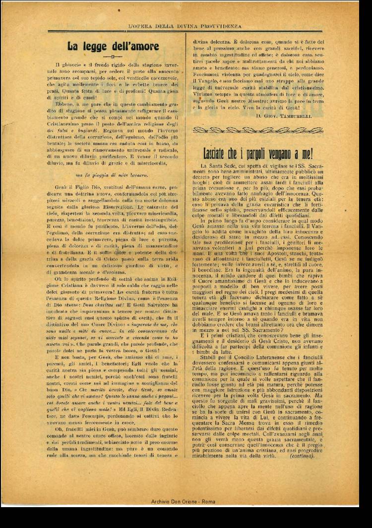L'opera della Divina Provvidenza, 10, 03, 01-03-1911, pagina 2