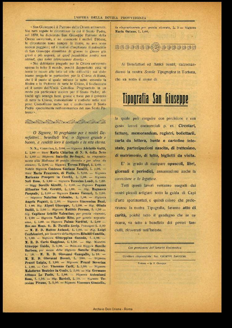 L'opera della Divina Provvidenza, 10, 03, 01-03-1911, pagina 4