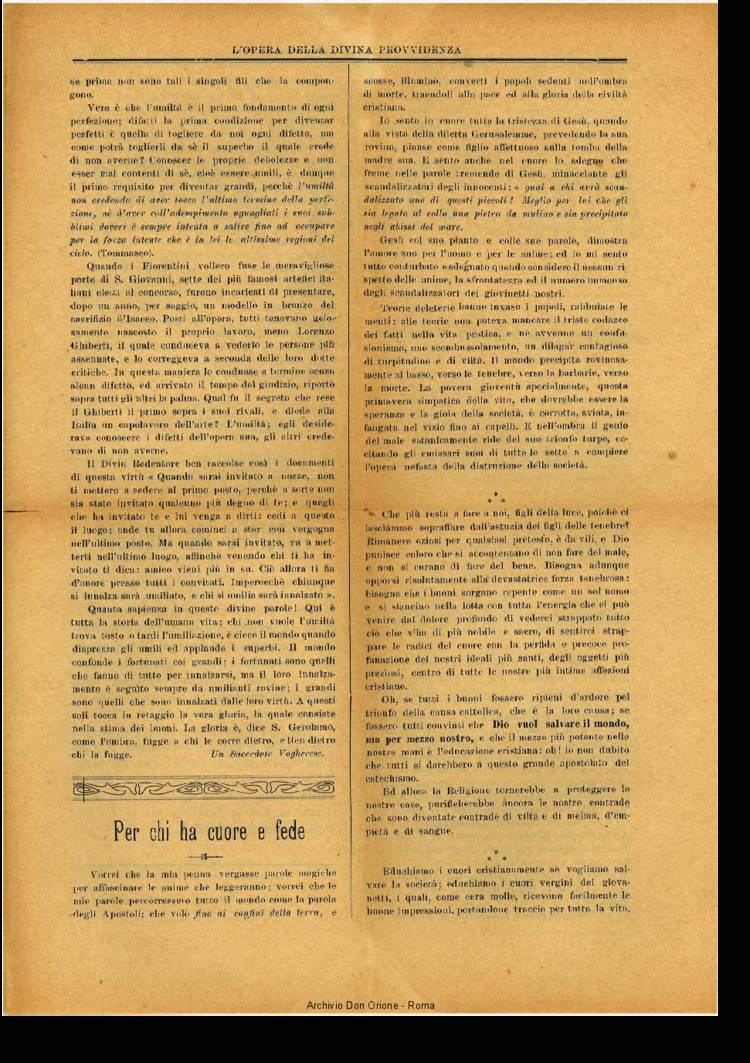 L'opera della Divina Provvidenza, 10, 04, 01-04-1911, pagina 3