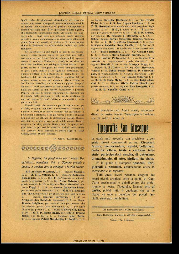 L'opera della Divina Provvidenza, 10, 04, 01-04-1911, pagina 4