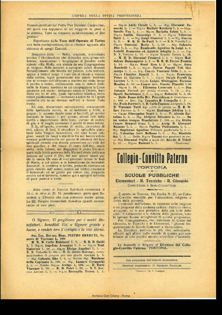 L'opera della Divina Provvidenza, 11, 03, 19-09-1912, pagina 4