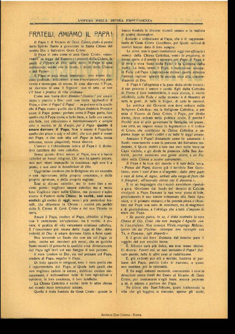 L'opera della Divina Provvidenza, 11, 04, 24-12-1912, pagina 2
