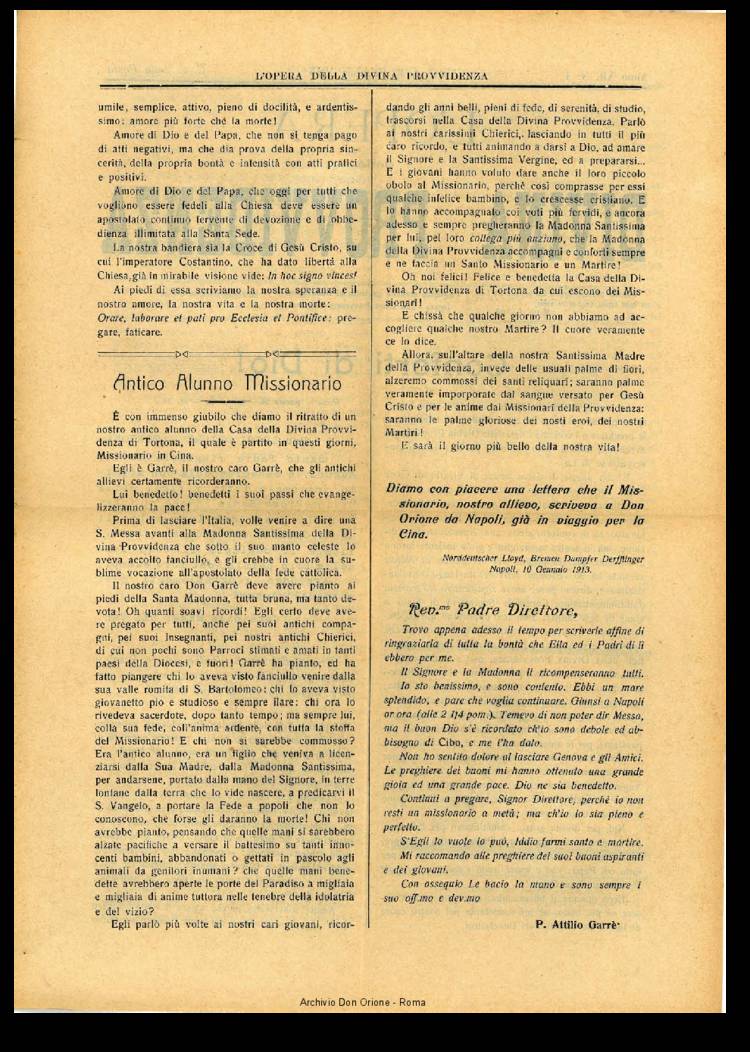 L'opera della Divina Provvidenza, 12, 01, 15-02-1913, pagina 2
