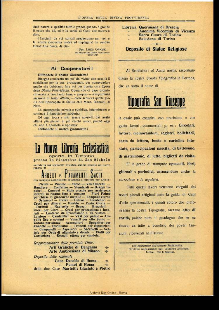 L'opera della Divina Provvidenza, 12, 05, 24-12-1913, pagina 4