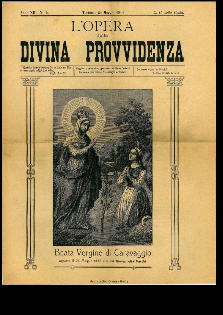 L'opera della Divina Provvidenza, 13, 02, 26-05-1914, pagina 1