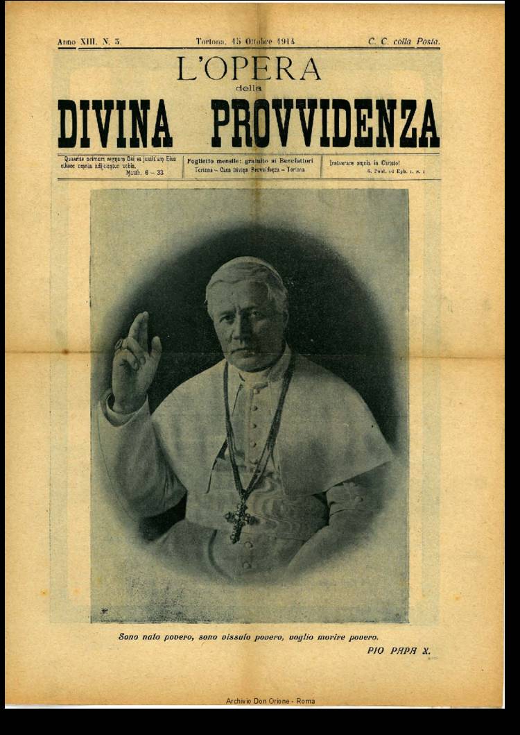 L'opera della Divina Provvidenza, 13, 03, 15-10-1914, pagina 1