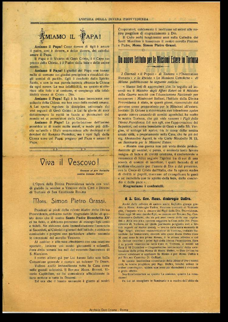 L'opera della Divina Provvidenza, 13, 04, 24-12-1914, pagina 2