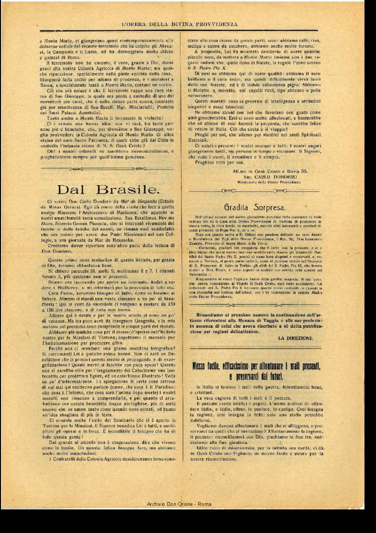 L'opera della Divina Provvidenza, 14, 01, 29-01-1915, pagina 3