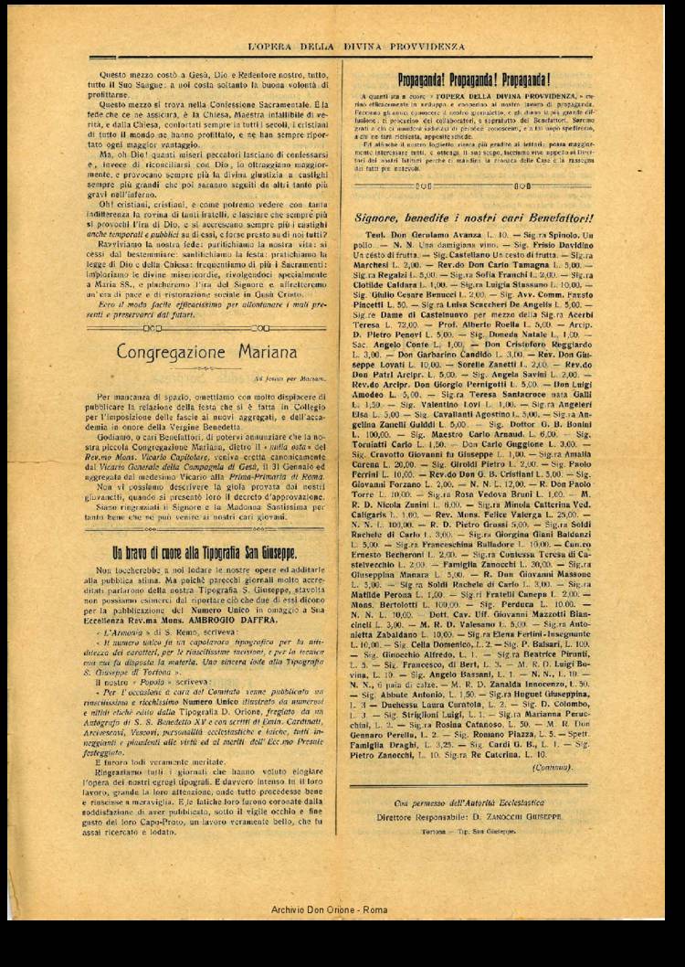 L'opera della Divina Provvidenza, 14, 01, 29-01-1915, pagina 4