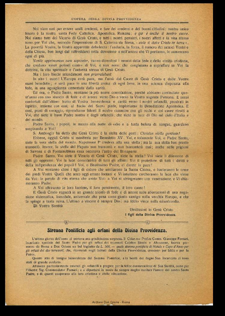 L'opera della Divina Provvidenza, 16, 01, 31-01-1917, pagina 2