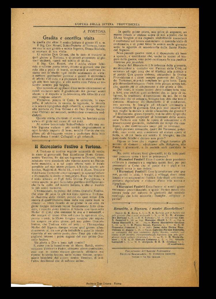 L'opera della Divina Provvidenza, 16, 01, 31-01-1917, pagina 4