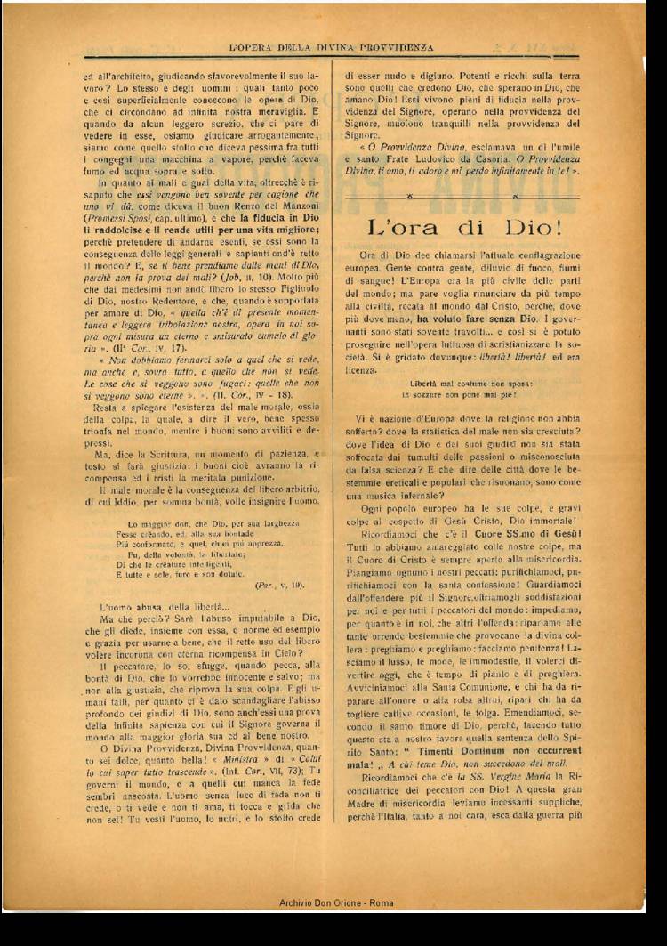 L'opera della Divina Provvidenza, 16, 02, 28-02-1917, pagina 2