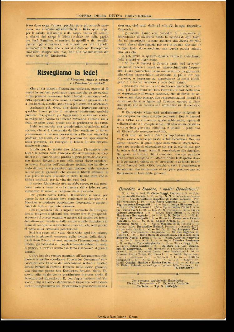 L'opera della Divina Provvidenza, 16, 02, 28-02-1917, pagina 4