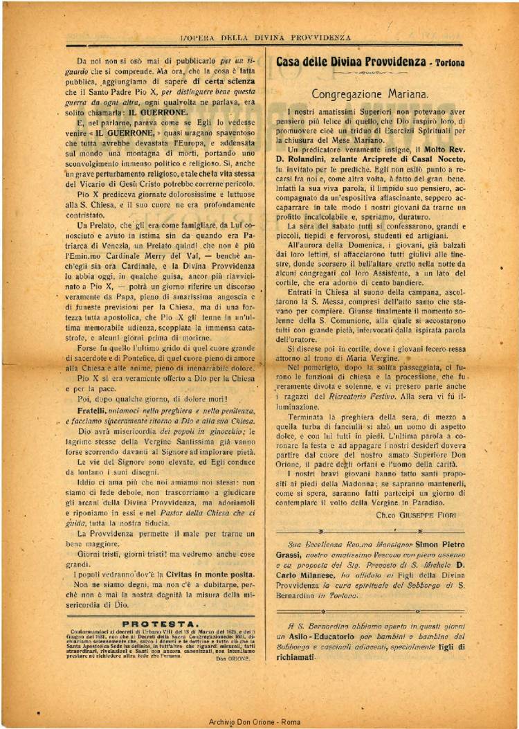 L'opera della Divina Provvidenza, 16, 07, 31-07-1917, pagina 2