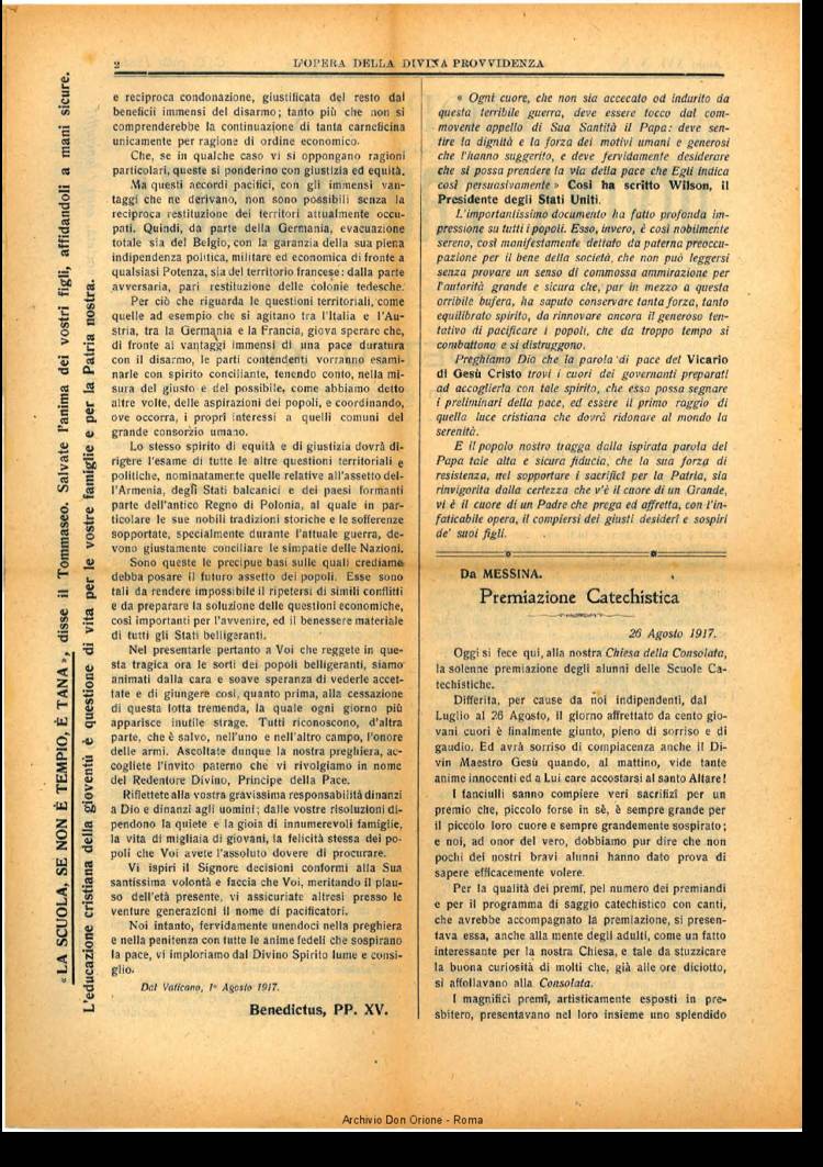 L'opera della Divina Provvidenza, 16, 08, 31-08-1917, pagina 2