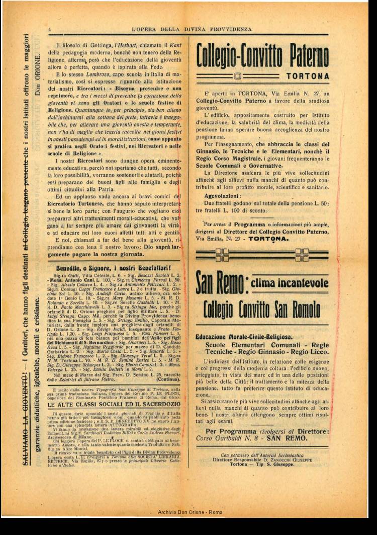 L'opera della Divina Provvidenza, 16, 08, 31-08-1917, pagina 4