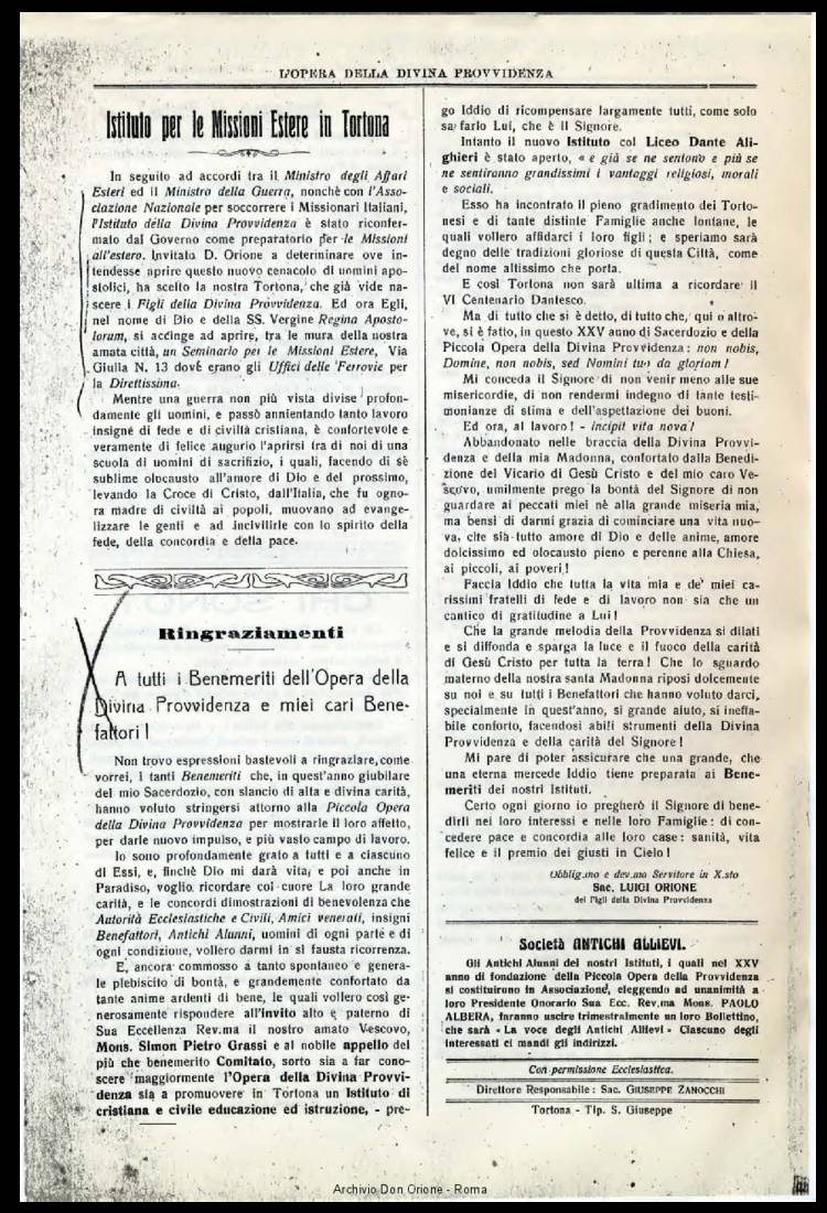 L'opera della Divina Provvidenza, 18, 01, 24-12-1920, pagina 4