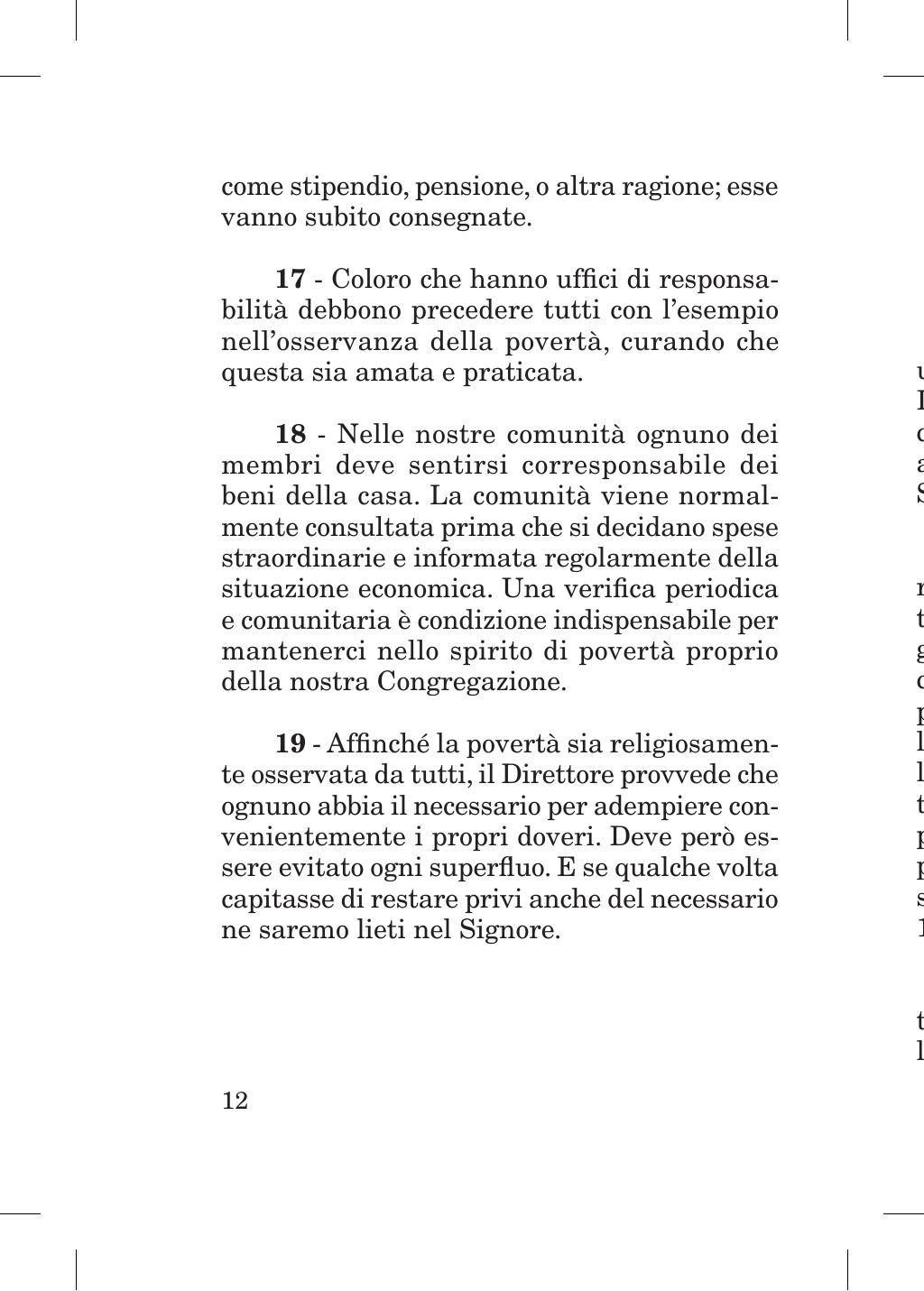 Piccola Opera della Divina Provvidenza, Norme dei figli della Divina Provvidenza (don Orione), Roma, 2018, pagina 12