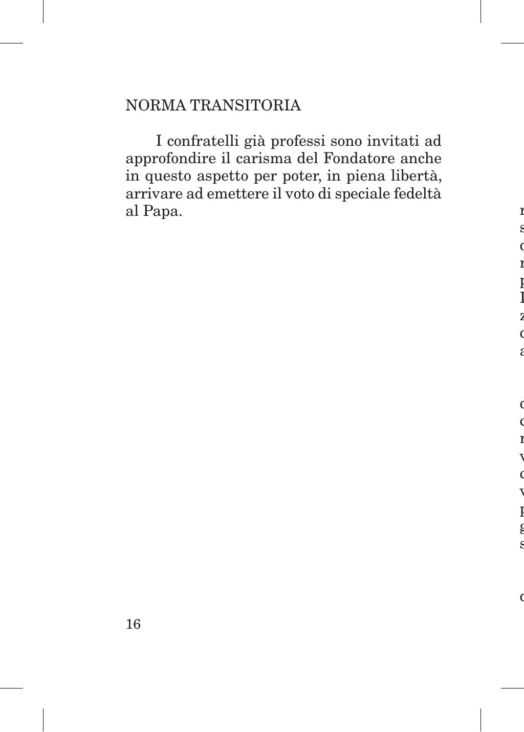 Piccola Opera della Divina Provvidenza, Norme dei figli della Divina Provvidenza (don Orione), Roma, 2018, pagina 16