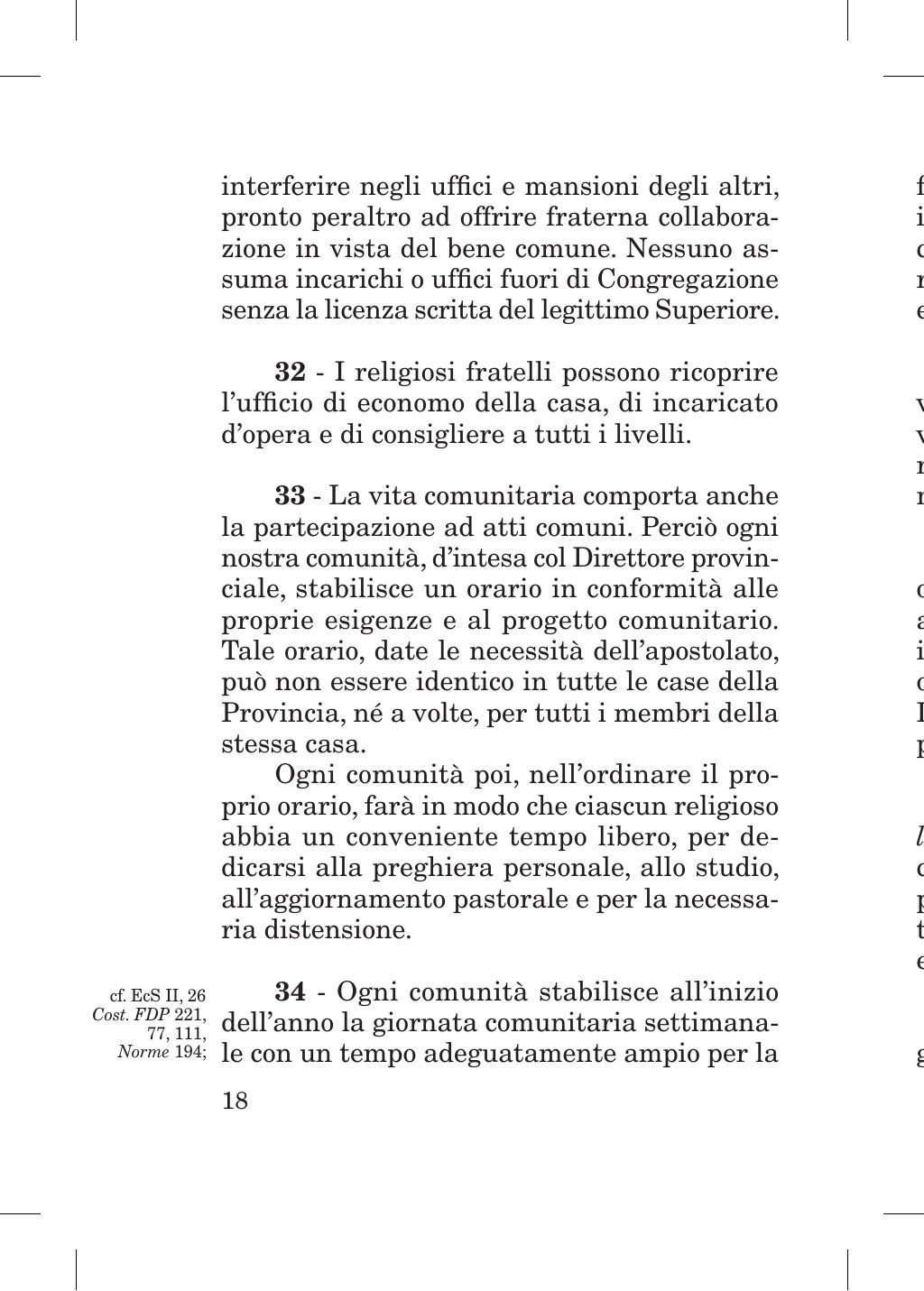 Piccola Opera della Divina Provvidenza, Norme dei figli della Divina Provvidenza (don Orione), Roma, 2018, pagina 18