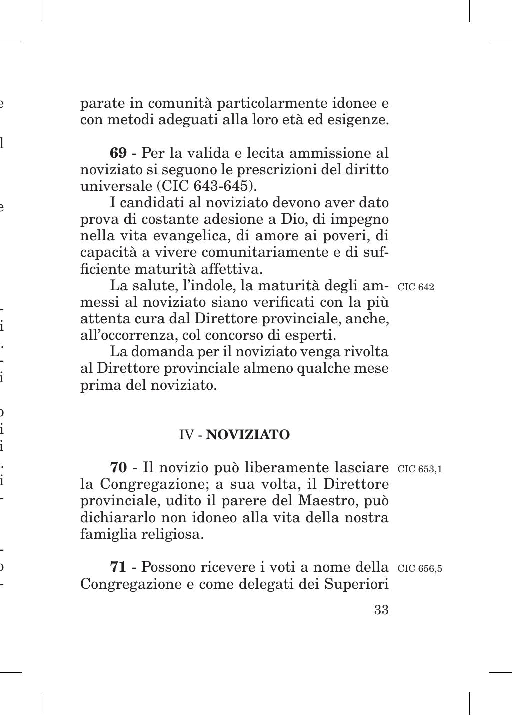 Piccola Opera della Divina Provvidenza, Norme dei figli della Divina Provvidenza (don Orione), Roma, 2018, pagina 33