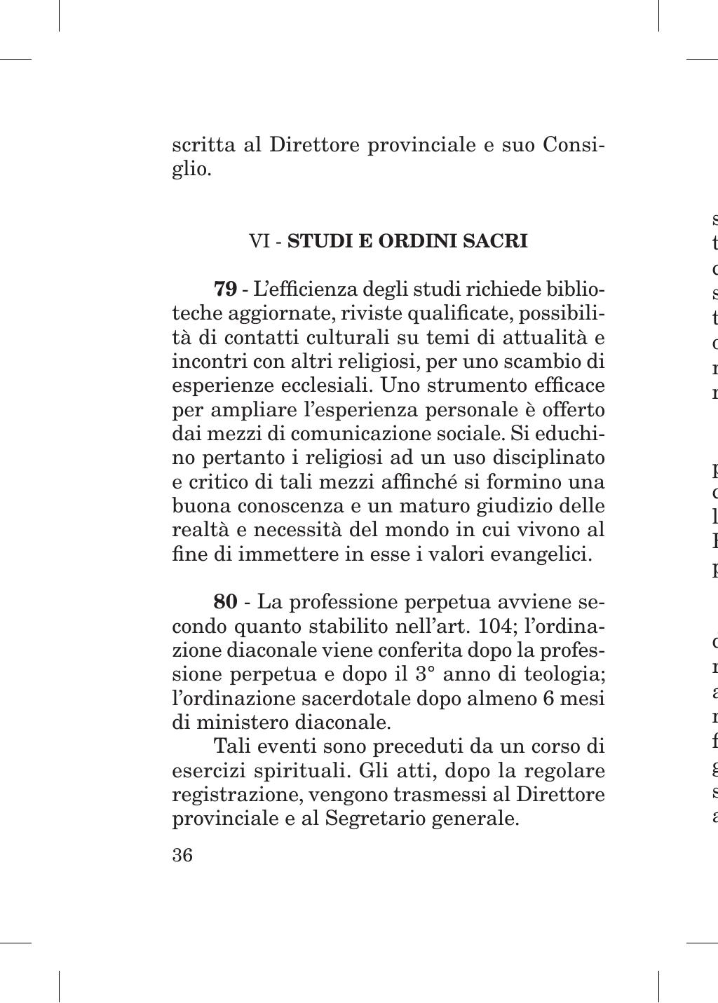 Piccola Opera della Divina Provvidenza, Norme dei figli della Divina Provvidenza (don Orione), Roma, 2018, pagina 36