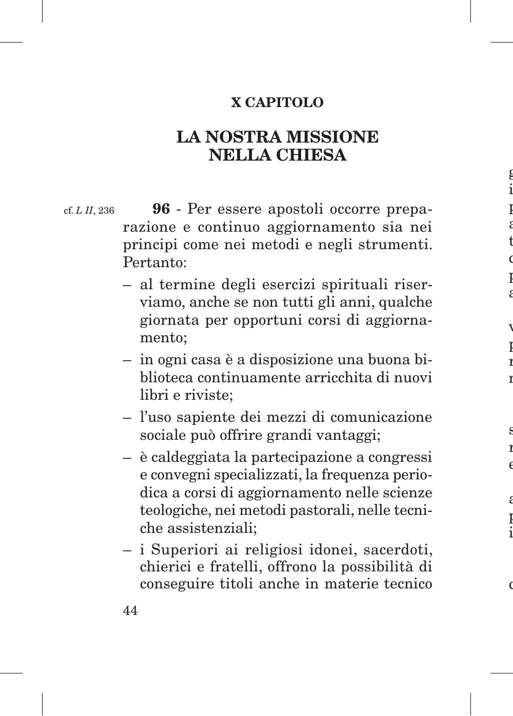 Piccola Opera della Divina Provvidenza, Norme dei figli della Divina Provvidenza (don Orione), Roma, 2018, pagina 44