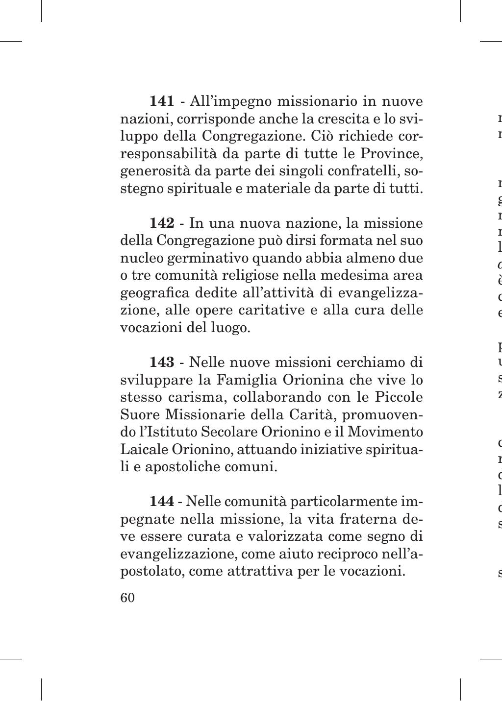 Piccola Opera della Divina Provvidenza, Norme dei figli della Divina Provvidenza (don Orione), Roma, 2018, pagina 60