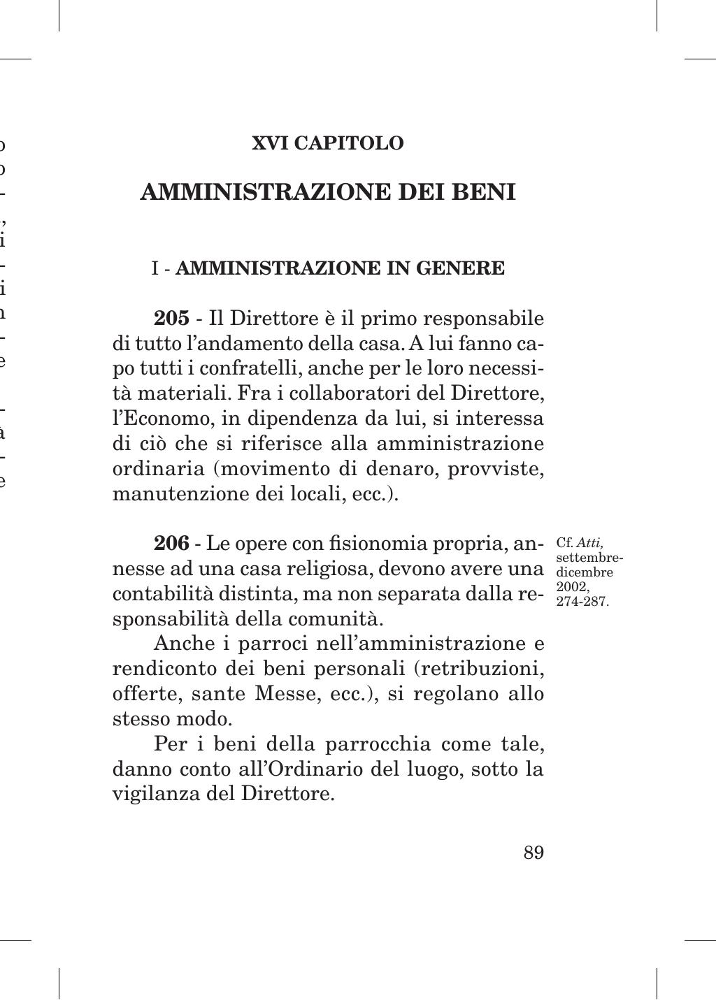 Piccola Opera della Divina Provvidenza, Norme dei figli della Divina Provvidenza (don Orione), Roma, 2018, pagina 89