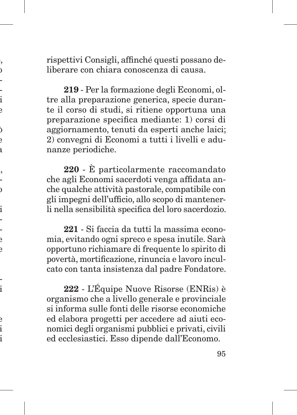 Piccola Opera della Divina Provvidenza, Norme dei figli della Divina Provvidenza (don Orione), Roma, 2018, pagina 95