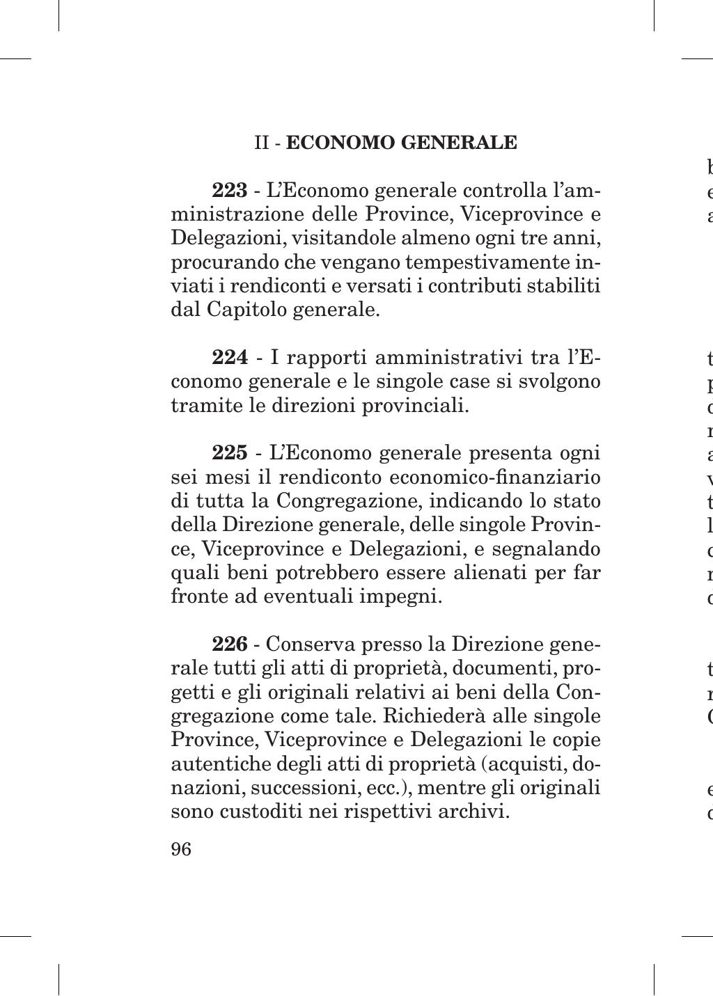 Piccola Opera della Divina Provvidenza, Norme dei figli della Divina Provvidenza (don Orione), Roma, 2018, pagina 96