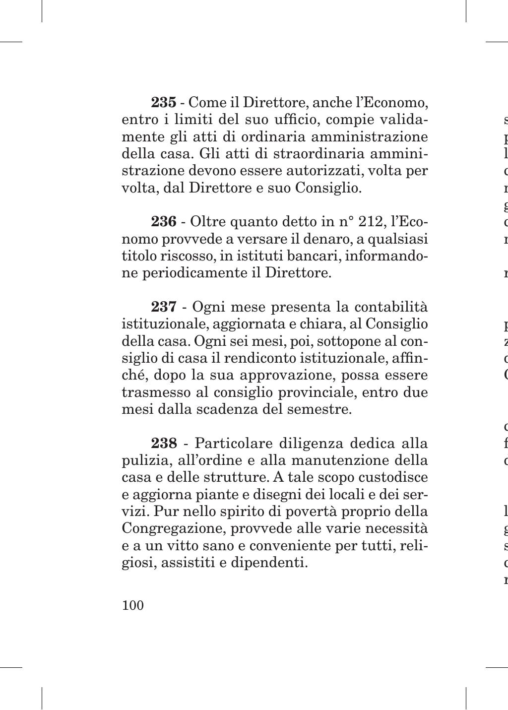 Piccola Opera della Divina Provvidenza, Norme dei figli della Divina Provvidenza (don Orione), Roma, 2018, pagina 100