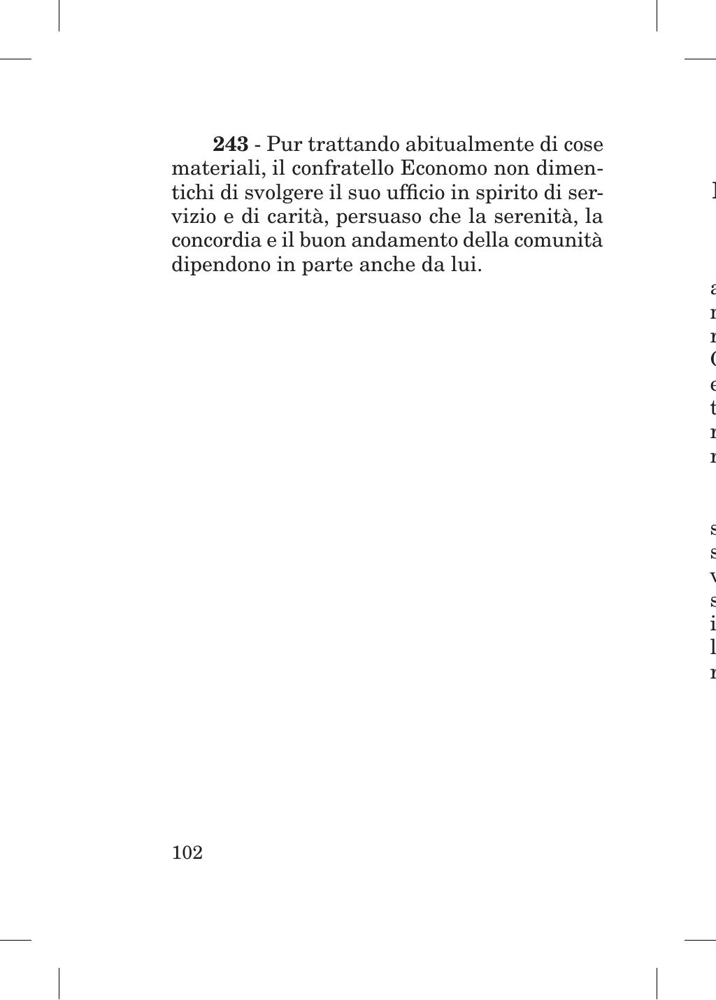 Piccola Opera della Divina Provvidenza, Norme dei figli della Divina Provvidenza (don Orione), Roma, 2018, pagina 102