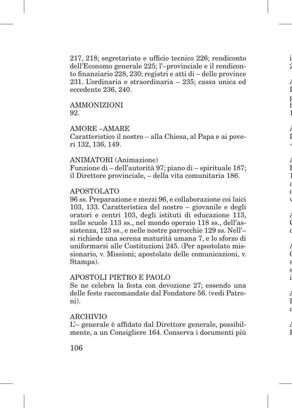 Piccola Opera della Divina Provvidenza, Norme dei figli della Divina Provvidenza (don Orione), Roma, 2018, pagina 106