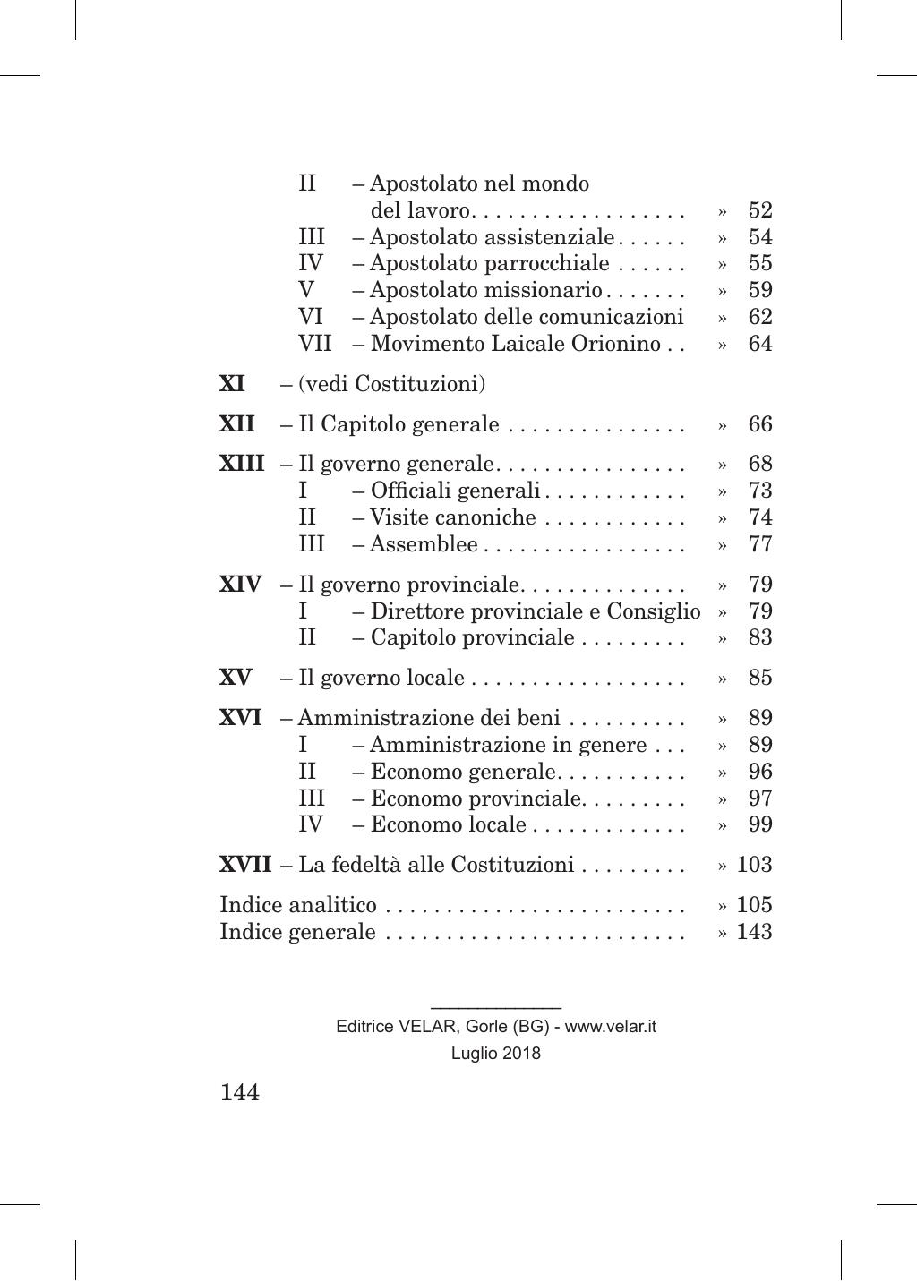 Piccola Opera della Divina Provvidenza, Norme dei figli della Divina Provvidenza (don Orione), Roma, 2018, pagina 143