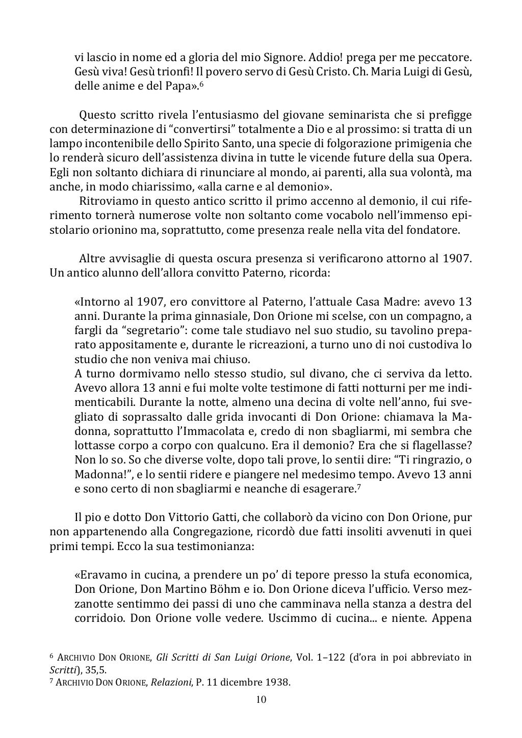 <<Il nemico d'ogni bene>> San Luigi Orione esorcista, Roma, 18/10/2020, pagina 10