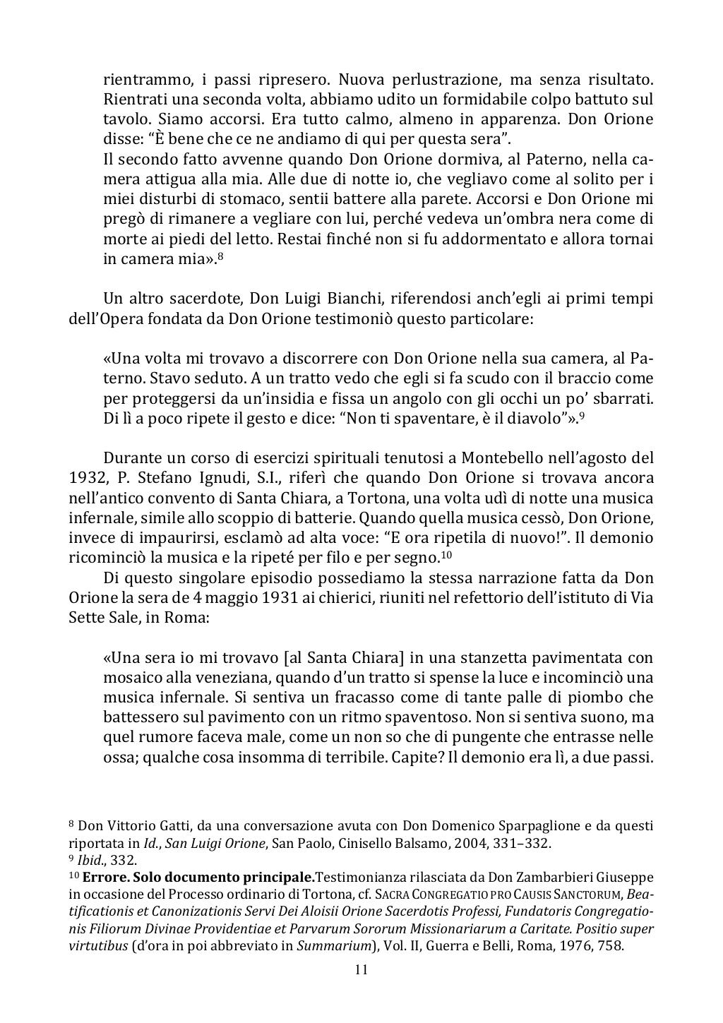 <<Il nemico d'ogni bene>> San Luigi Orione esorcista, Roma, 18/10/2020, pagina 11