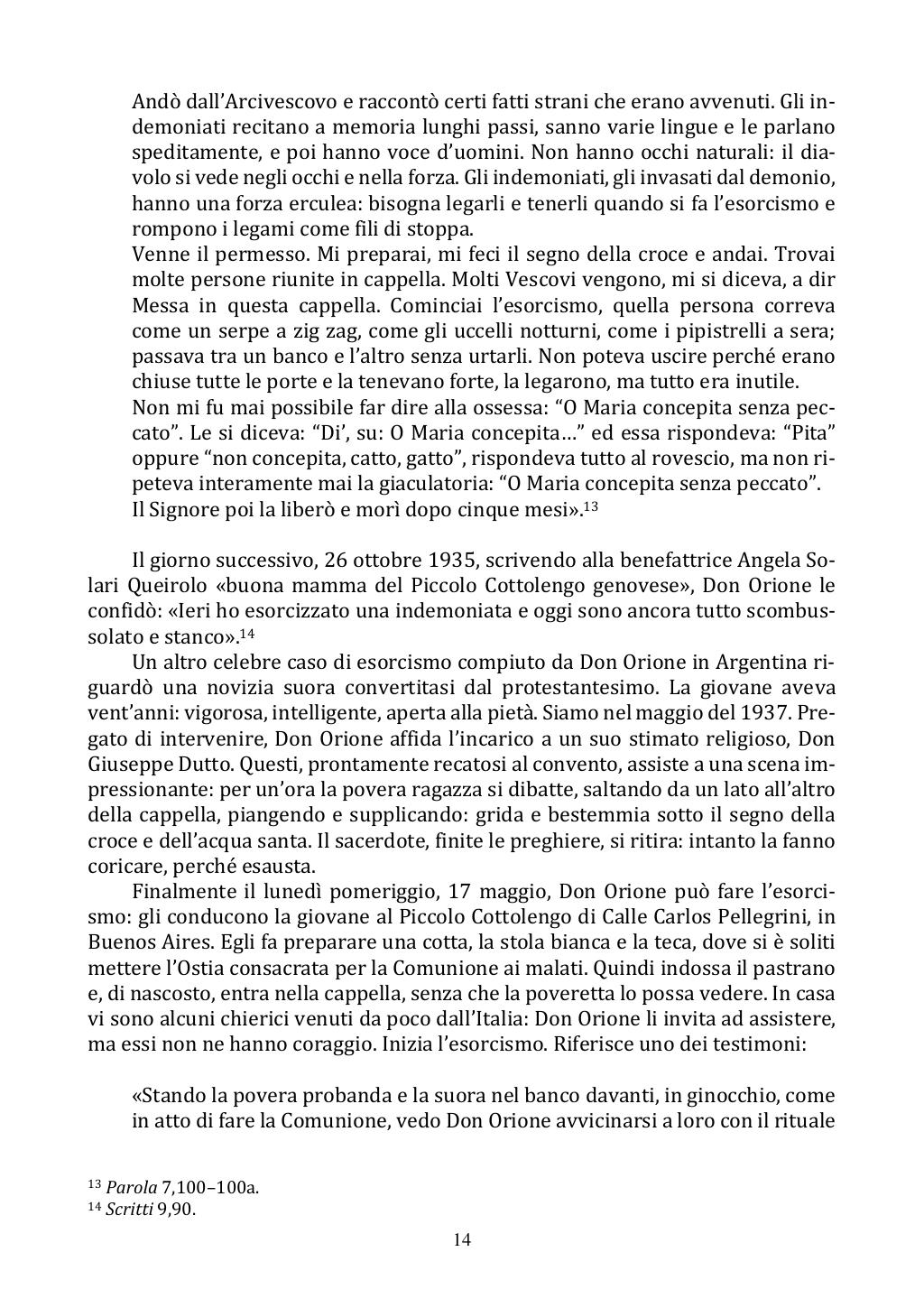 <<Il nemico d'ogni bene>> San Luigi Orione esorcista, Roma, 18/10/2020, pagina 14