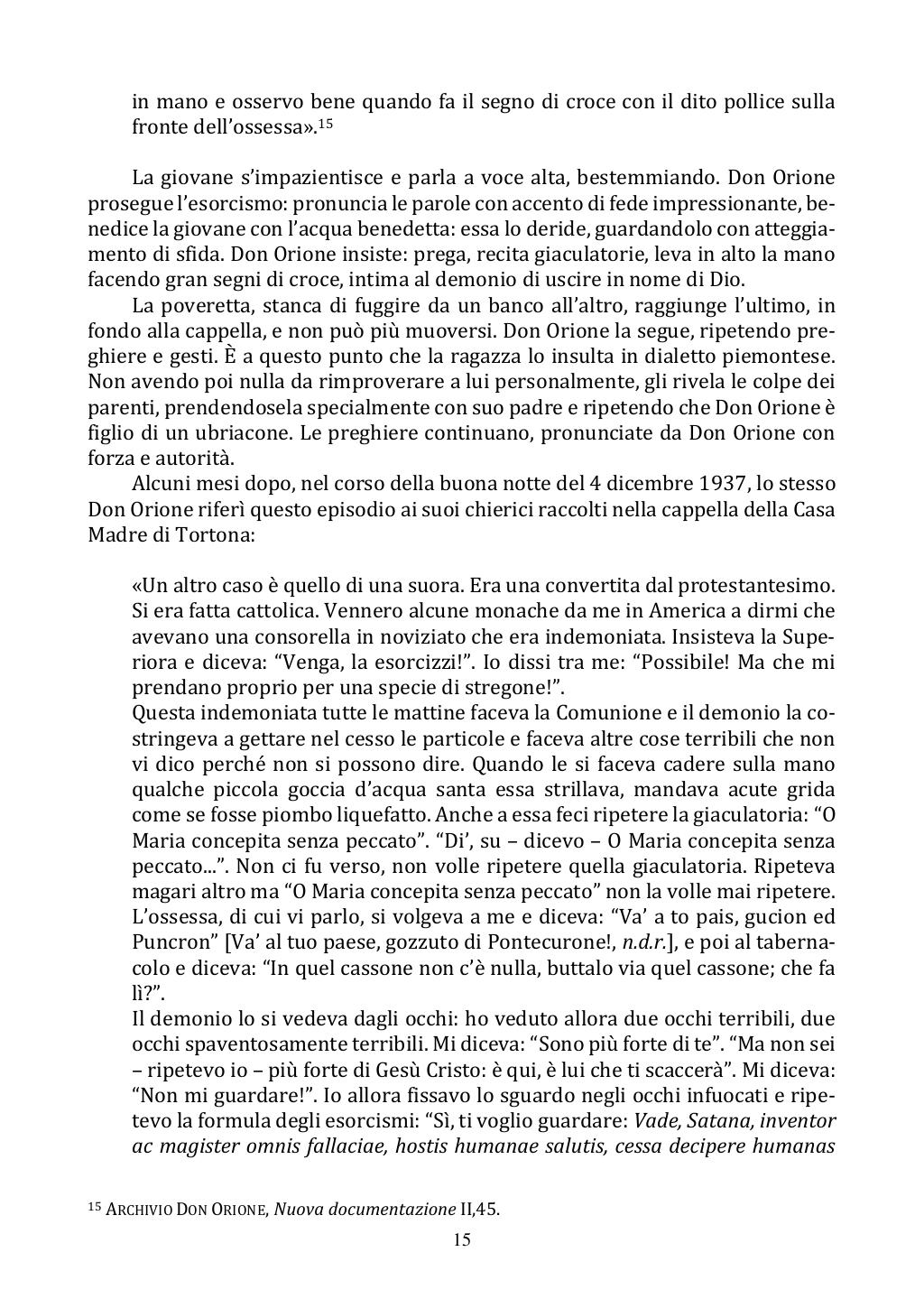 <<Il nemico d'ogni bene>> San Luigi Orione esorcista, Roma, 18/10/2020, pagina 15