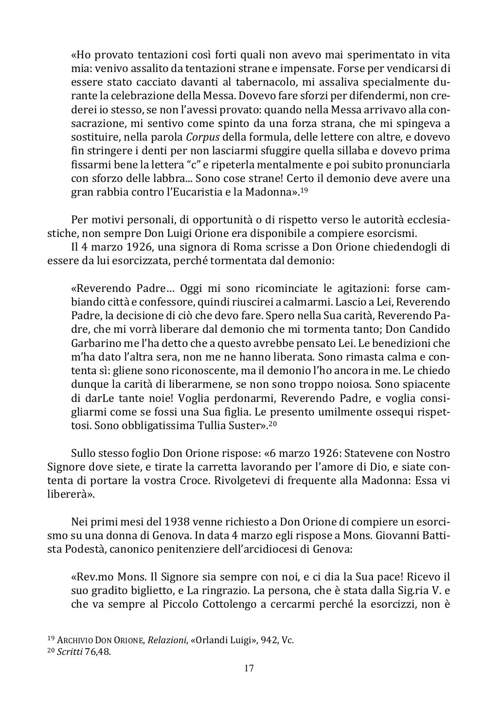 <<Il nemico d'ogni bene>> San Luigi Orione esorcista, Roma, 18/10/2020, pagina 17