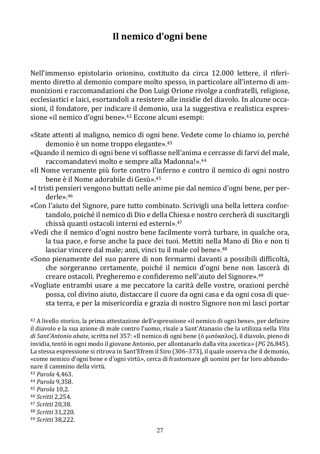 <<Il nemico d'ogni bene>> San Luigi Orione esorcista, Roma, 18/10/2020, pagina 27