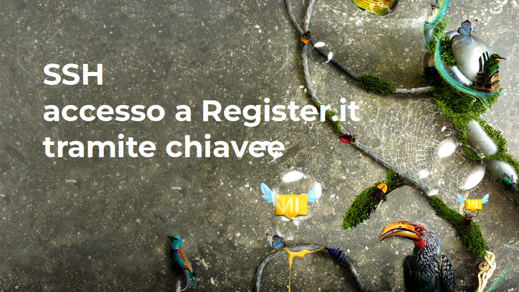 SSH accesso a Register.it tramite chiave: copertina