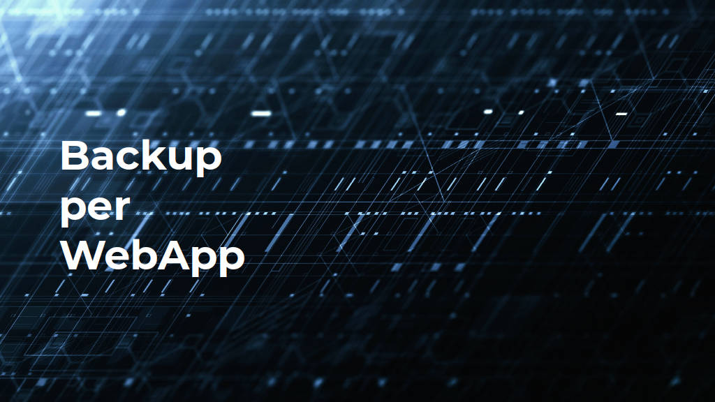 Backup per webapp: copertina