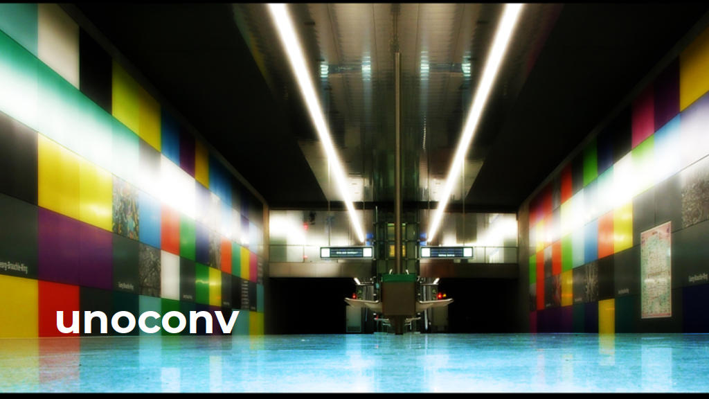 unoconv: copertina